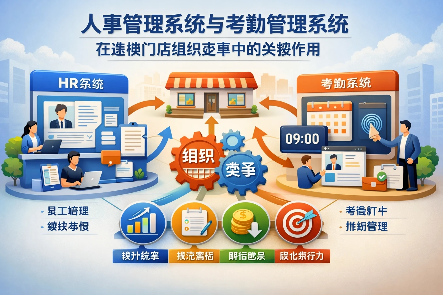 人事管理系统与考勤管理系统在连锁门店组织变革中的关键作用