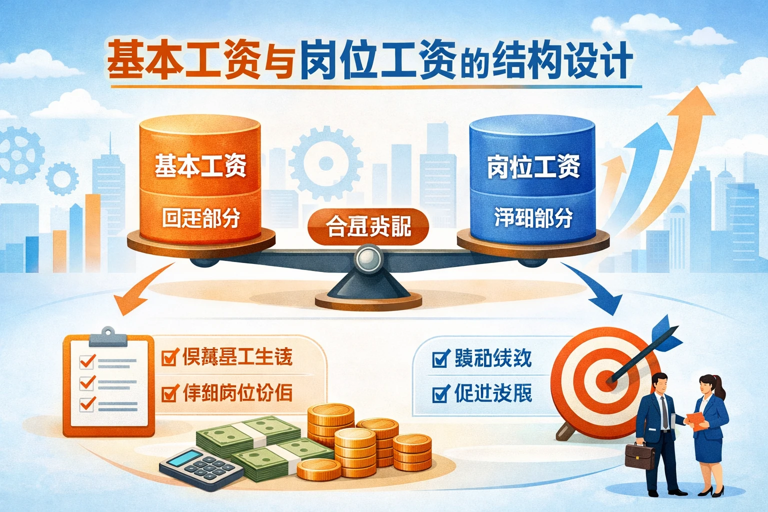 基本工资与岗位工资的结构设计