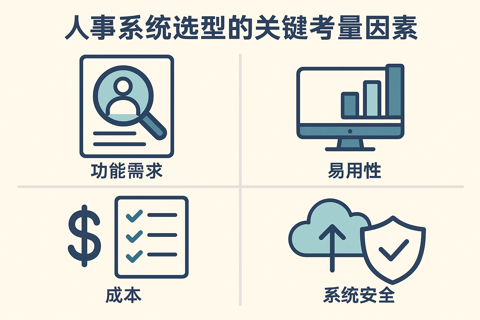 人事系统选型的关键考量因素