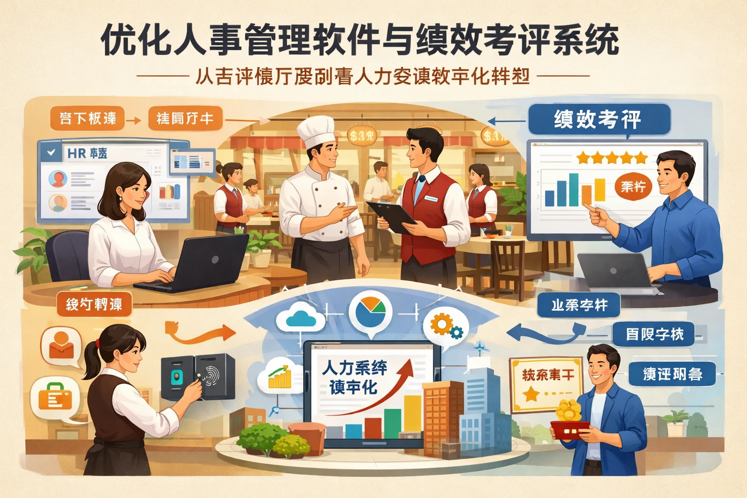 优化人事管理软件与绩效考评系统：从吉祥餐厅案例看人力资源数字化转型