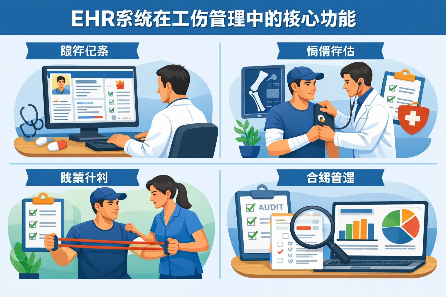 EHR系统在工伤管理中的核心功能
