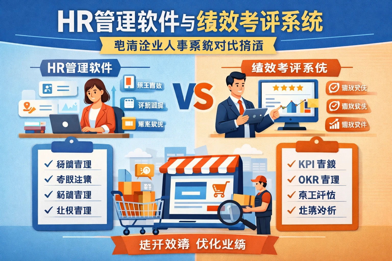 HR管理软件与绩效考评系统：电商企业人事系统对比指南