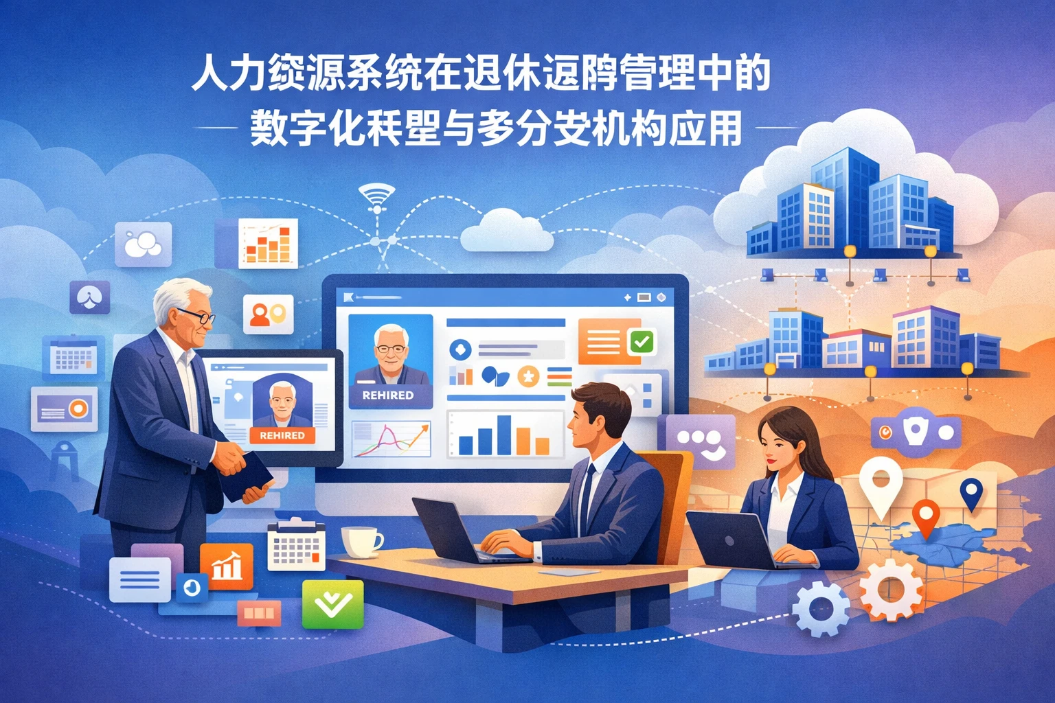 人力资源系统在退休返聘管理中的数字化转型与多分支机构应用
