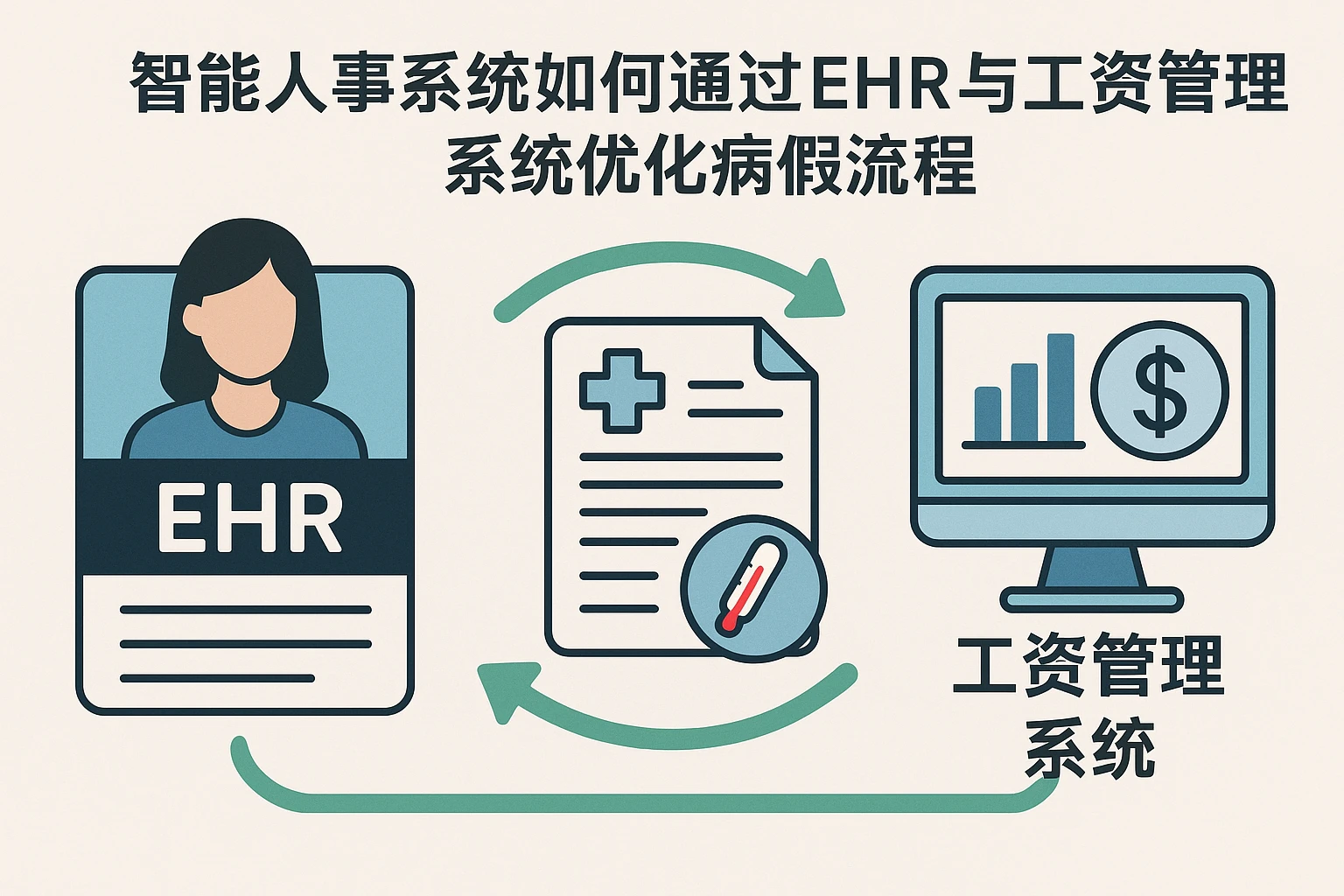 智能人事系统如何通过EHR与工资管理系统优化病假流程