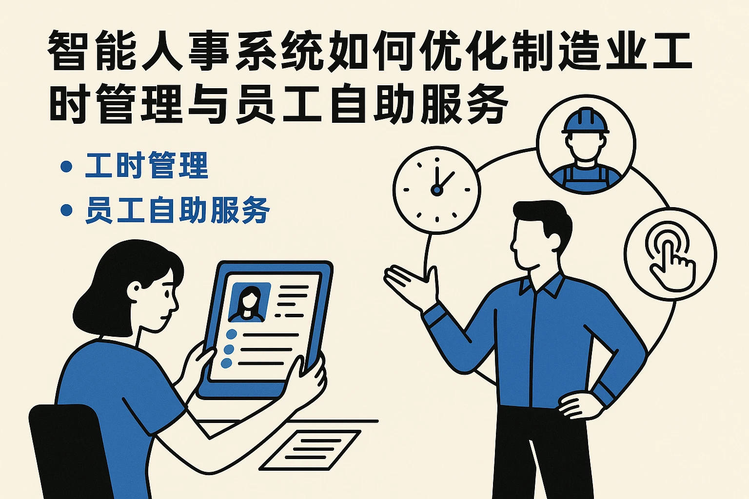 智能人事系统如何优化制造业工时管理与员工自助服务