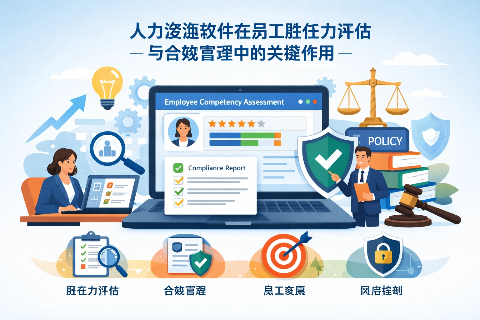 人力资源软件在员工胜任力评估与合规管理中的关键作用