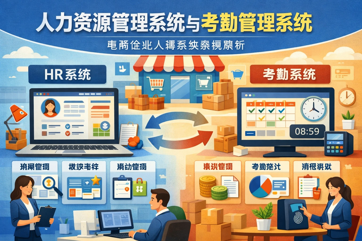 人力资源管理系统与考勤管理系统：电商企业人事系统案例解析