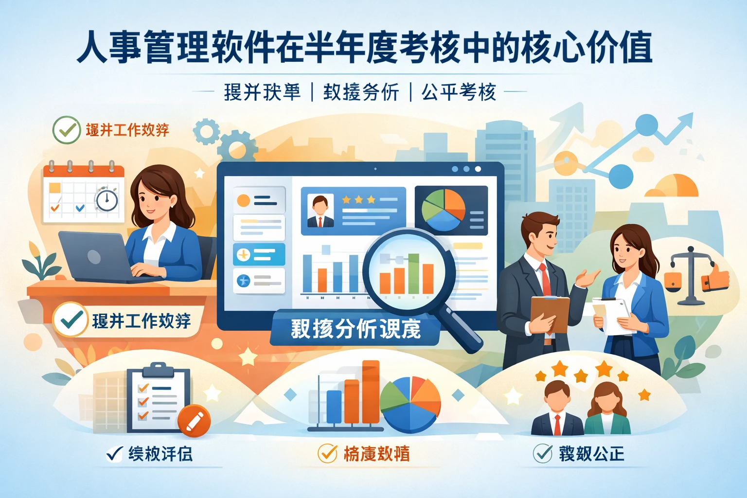 人事管理软件在半年度考核中的核心价值