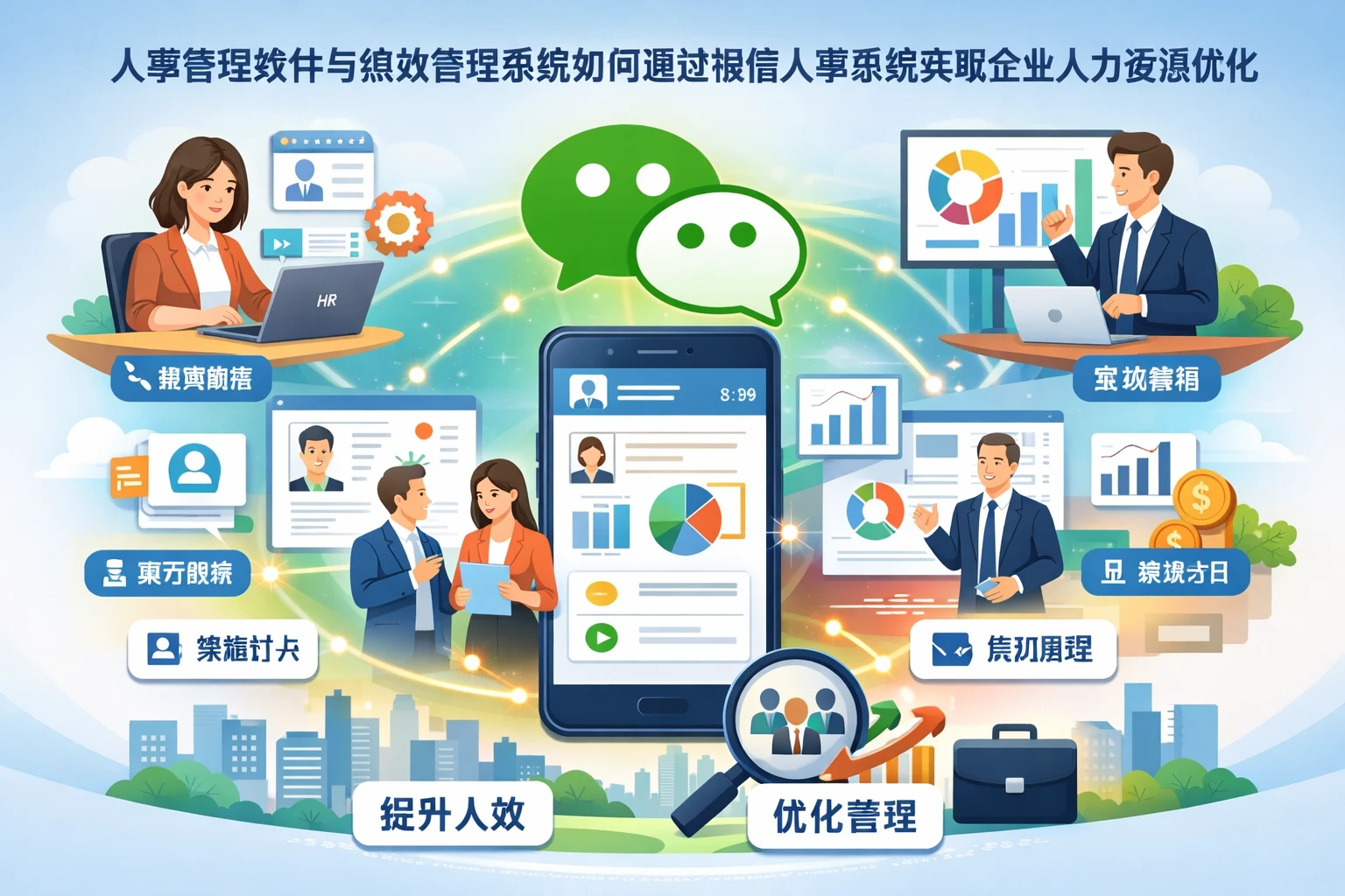 人事管理软件与绩效管理系统如何通过微信人事系统实现企业人力资源优化