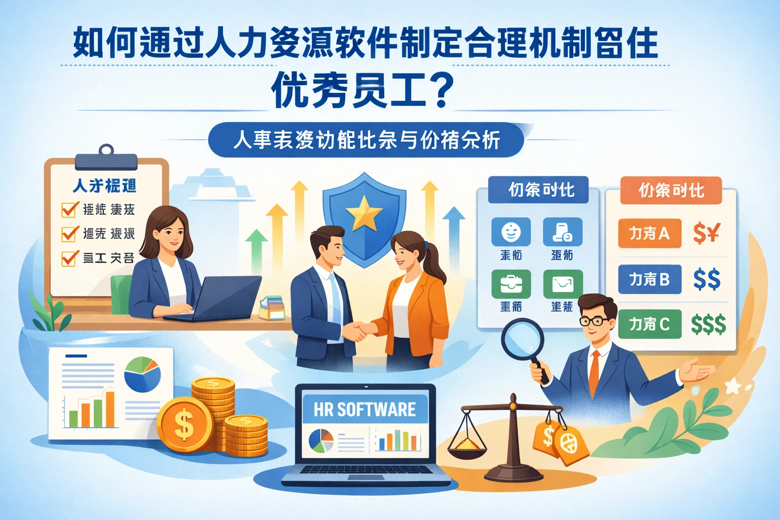 如何通过人力资源软件制定合理机制留住优秀员工？人事系统功能比较与价格分析