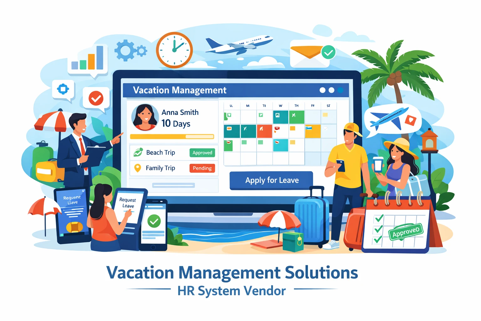 优化HR管理软件与员工自助系统：人事系统供应商的假期管理解决方案