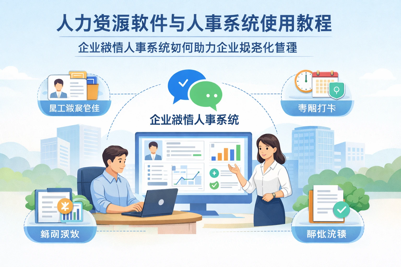 人力资源软件与人事系统使用教程：企业微信人事系统如何助力企业规范化管理