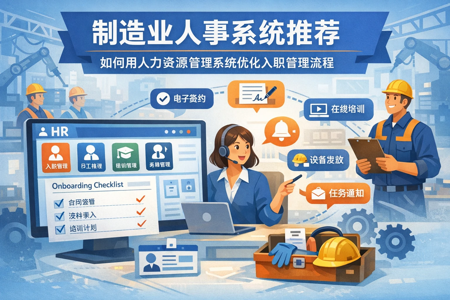 制造业人事系统推荐：如何用人力资源管理系统优化入职管理流程