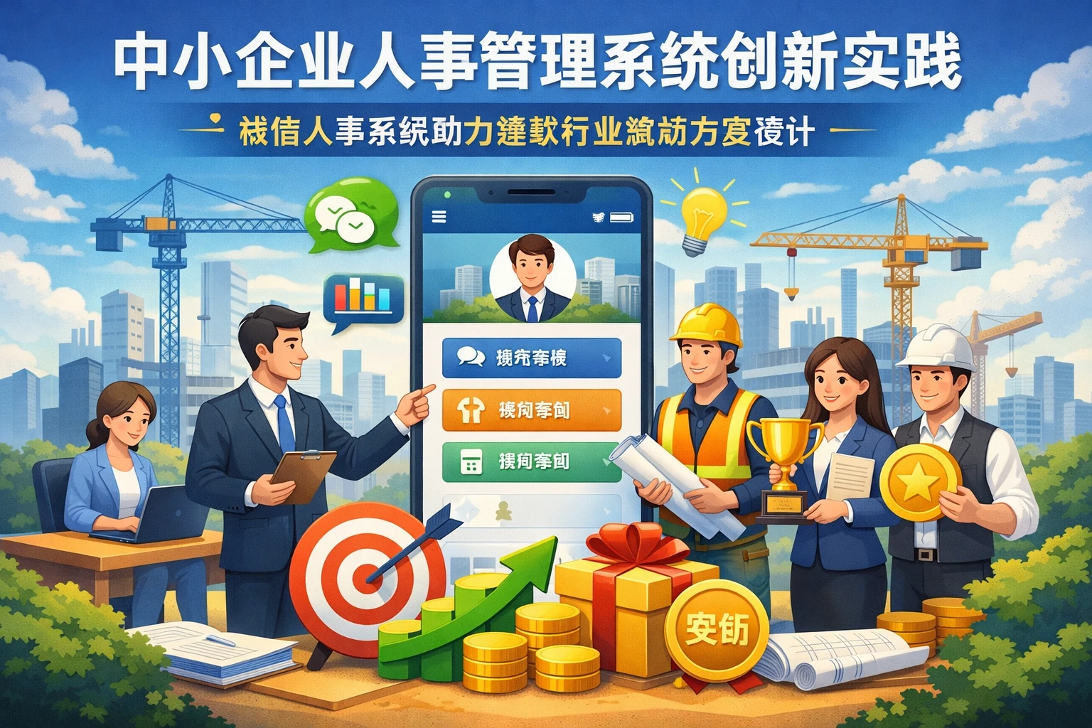 中小企业人事管理系统创新实践：微信人事系统助力建筑行业激励方案设计
