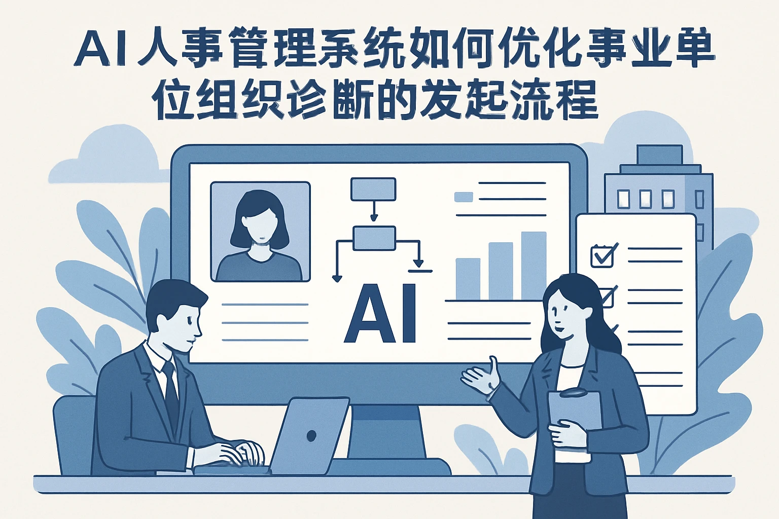 AI人事管理系统如何优化事业单位组织诊断的发起流程