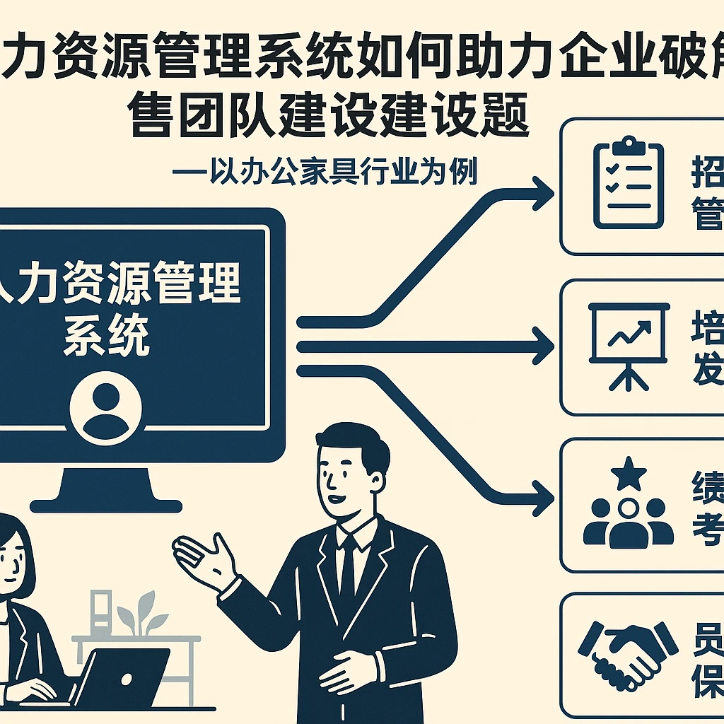 人力资源管理系统如何助力企业破解销售团队建设难题——以办公家具行业为例