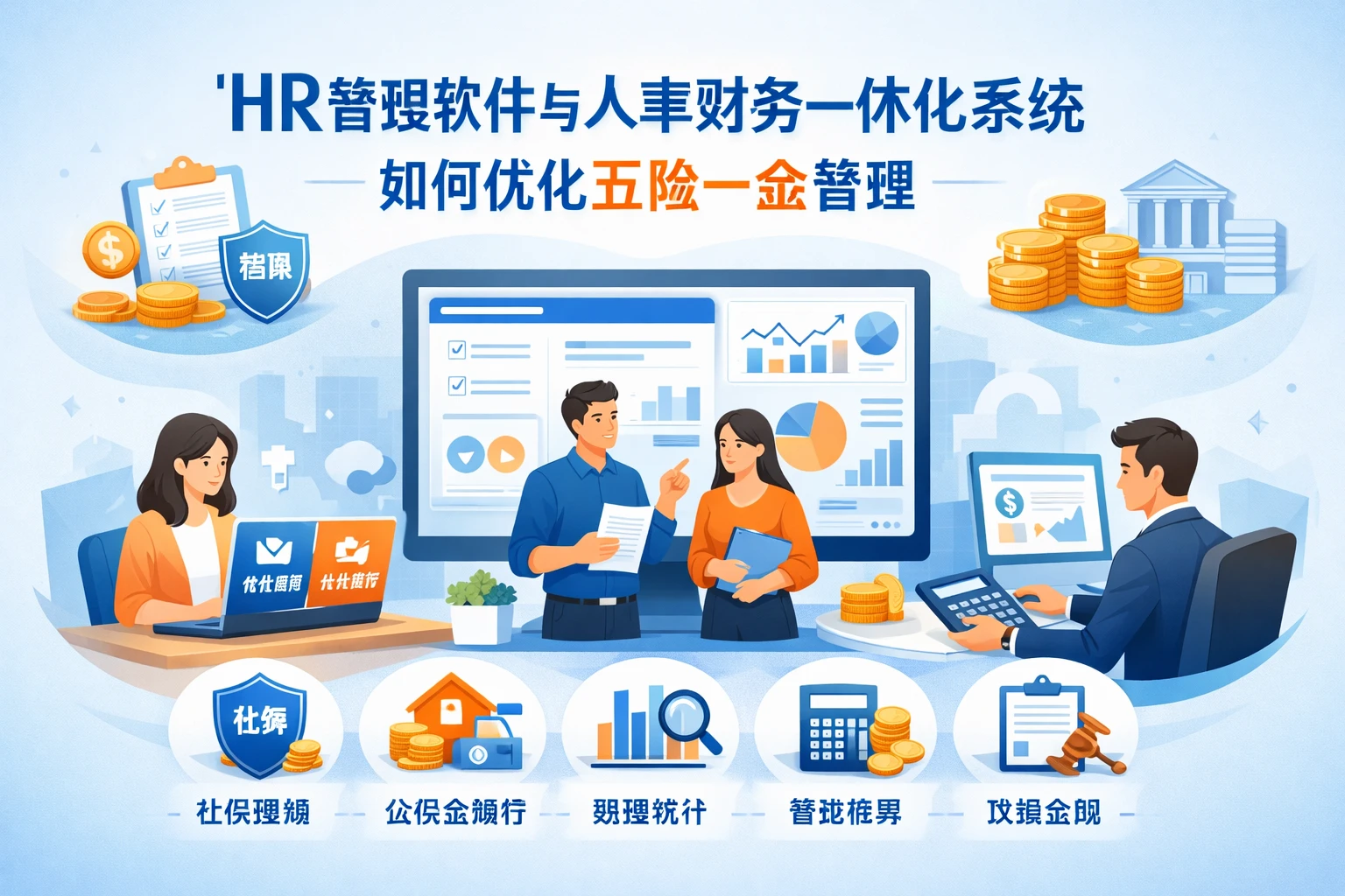 HR管理软件与人事财务一体化系统如何优化五险一金管理