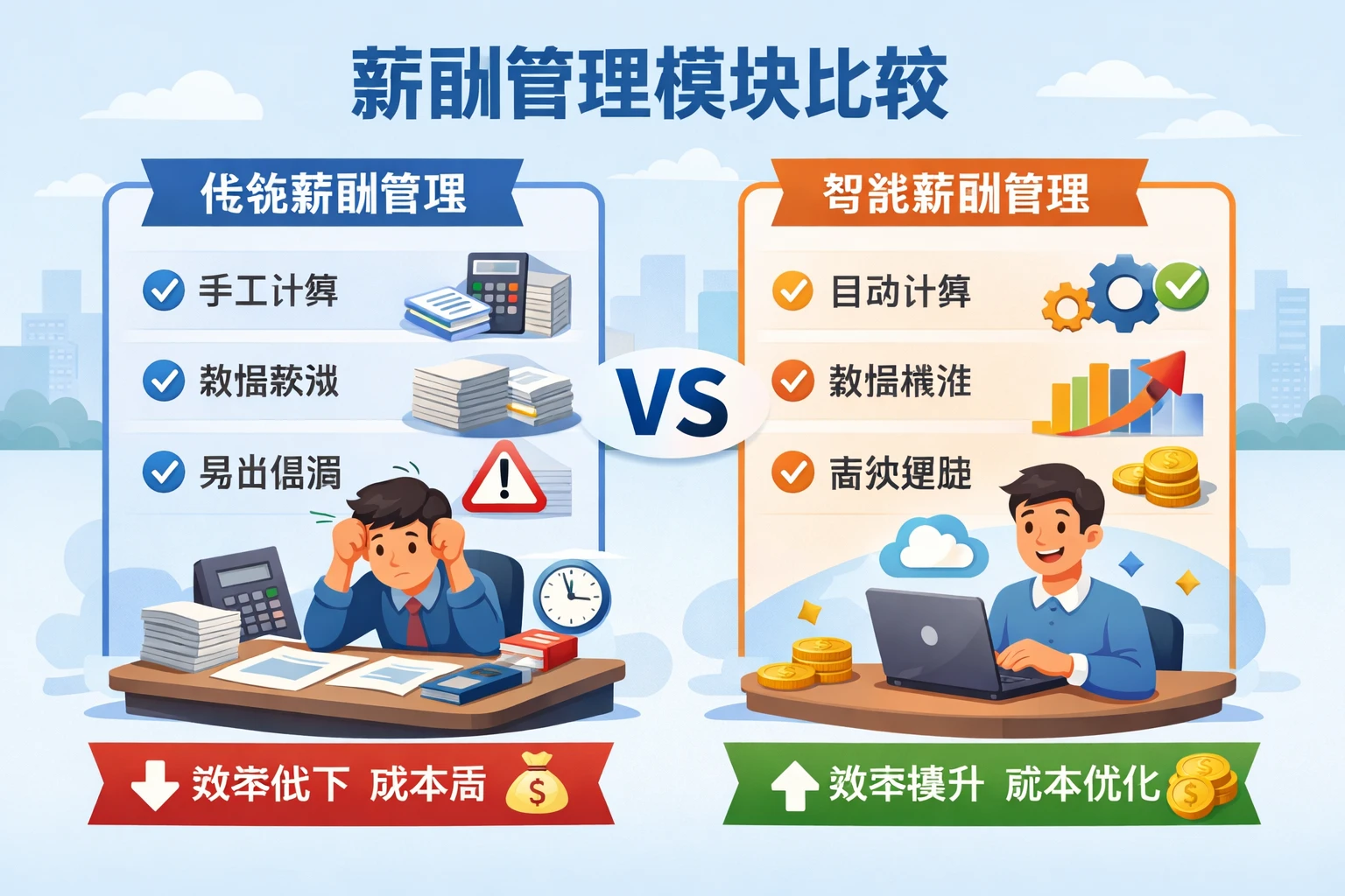 薪酬管理模块比较