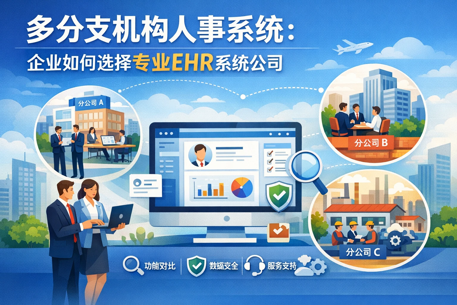 多分支机构人事系统：企业如何选择专业的EHR系统公司