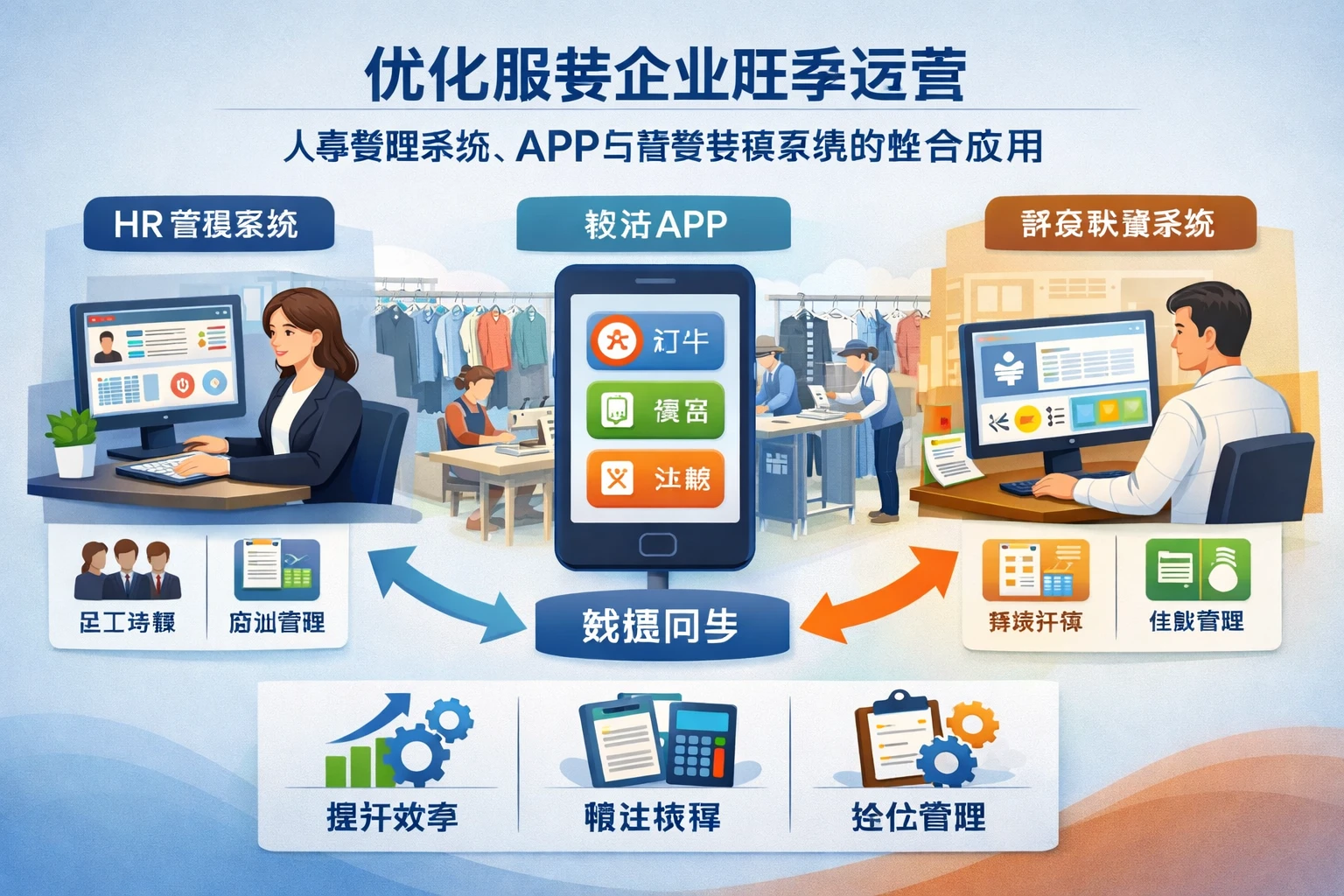 优化服装企业旺季运营：人事管理系统、APP与薪资核算系统的整合应用