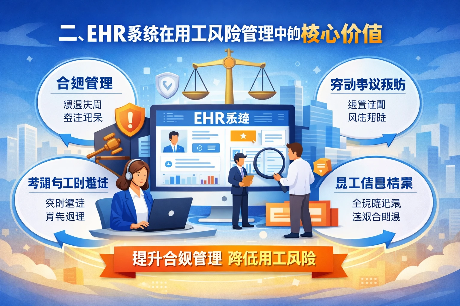 二、ehr系统在用工风险管理中的核心价值