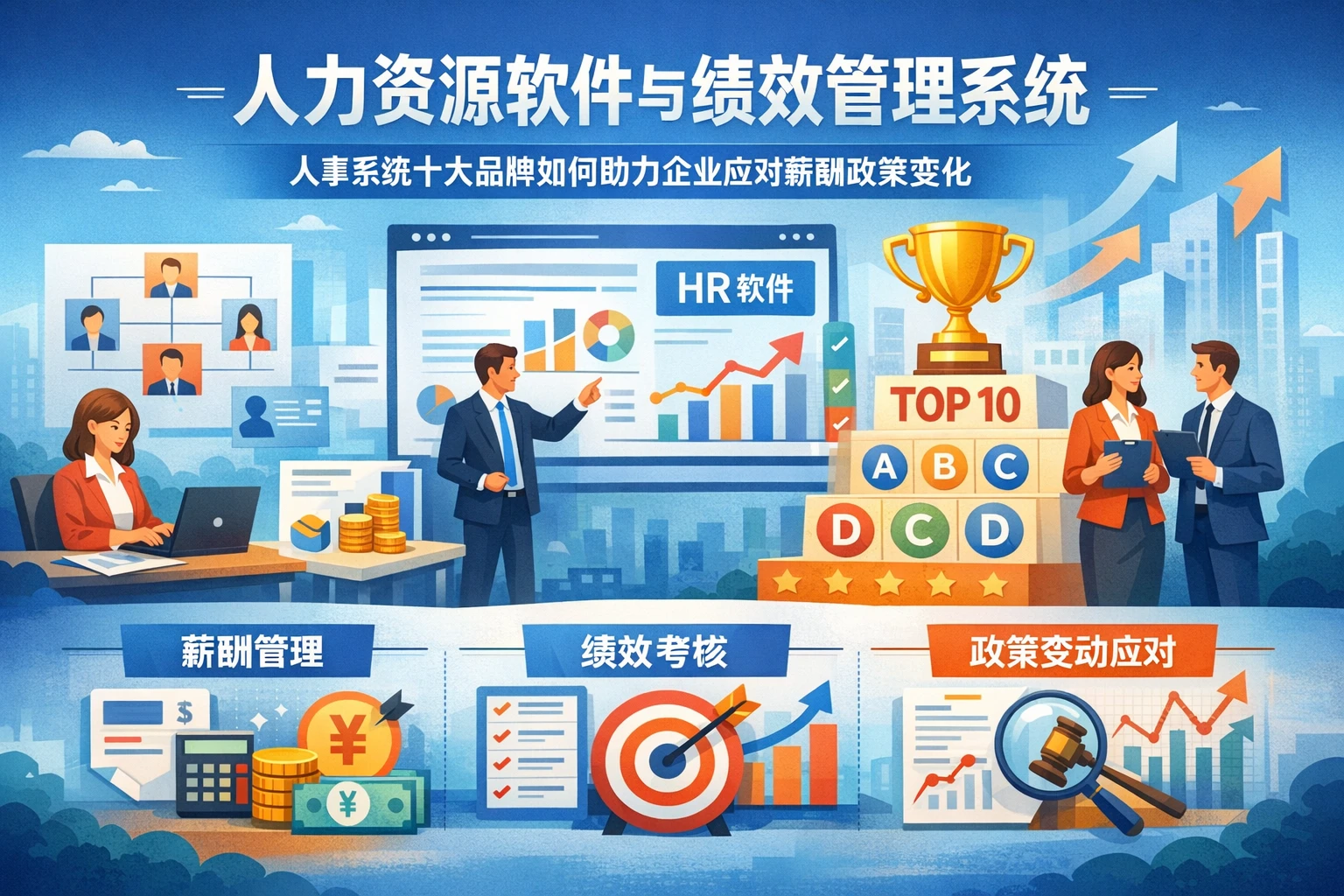 人力资源软件与绩效管理系统：人事系统十大品牌如何助力企业应对薪酬政策变化