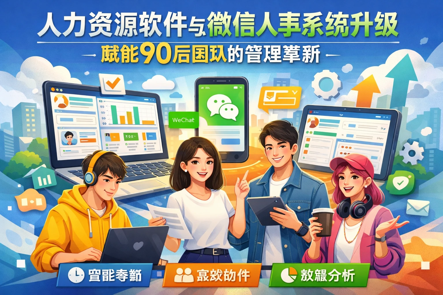 人力资源软件与微信人事系统升级：赋能90后团队的管理革新