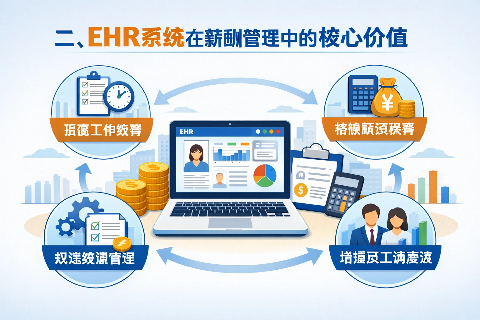 二、EHR系统在薪酬管理中的核心价值