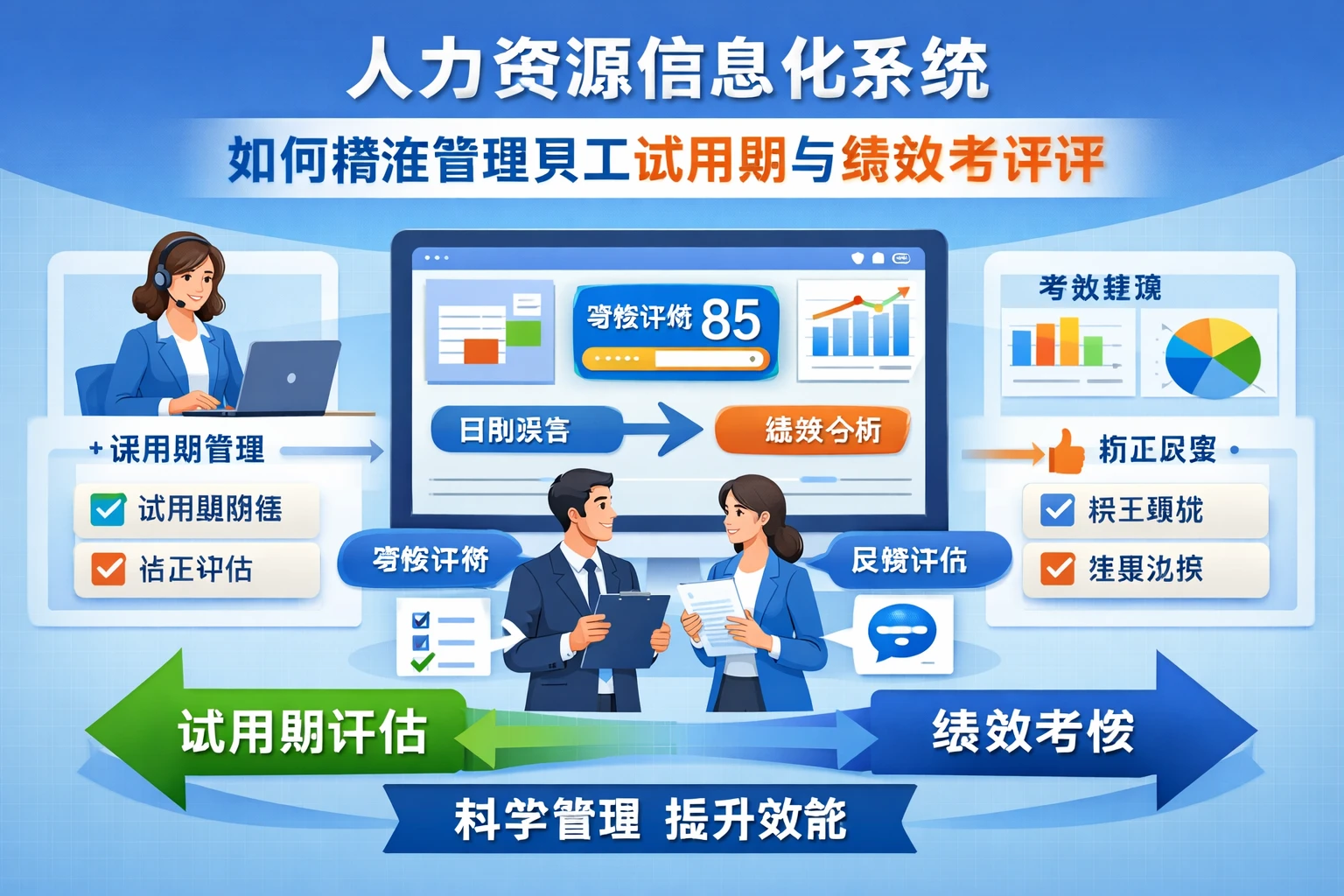 人力资源信息化系统如何精准管理员工试用期与绩效考评