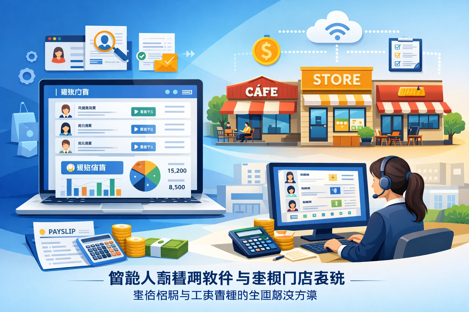 智能人事管理软件与连锁门店系统：整合招聘与工资管理的全面解决方案