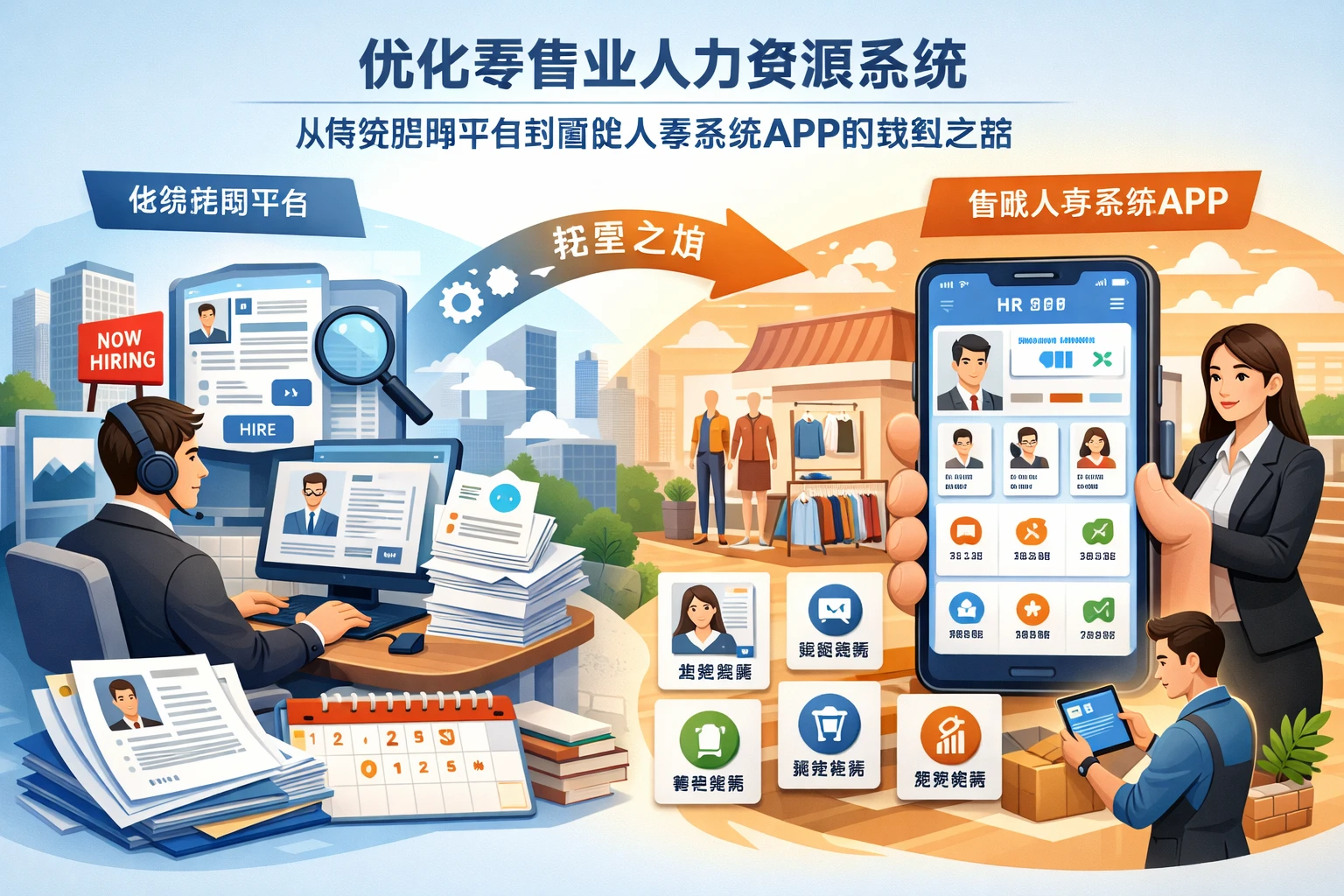 优化零售业人力资源系统：从传统招聘平台到智能人事系统APP的转型之路