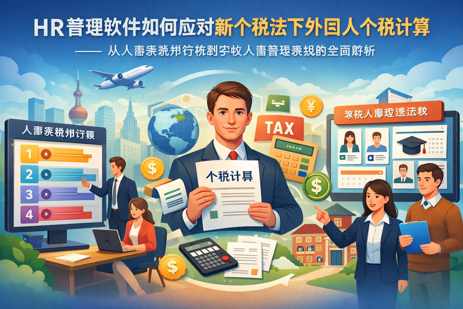 HR管理软件如何应对新个税法下外国人个税计算——从人事系统排行榜到学校人事管理系统的全面解析
