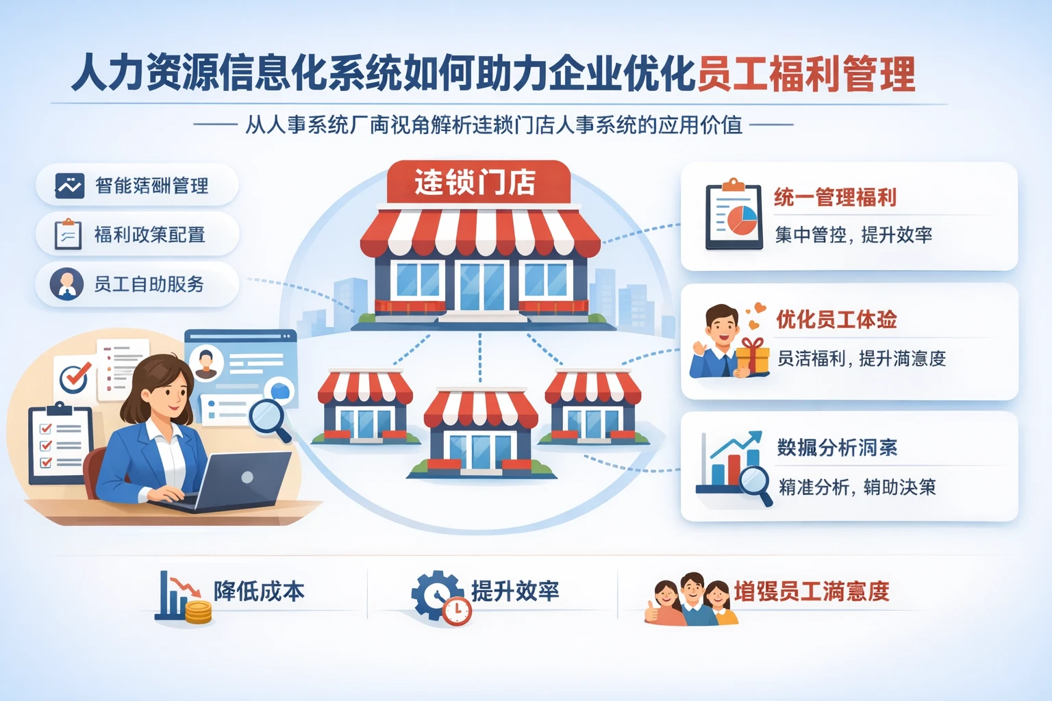 人力资源信息化系统如何助力企业优化员工福利管理——从人事系统厂商视角解析连锁门店人事系统的应用价值