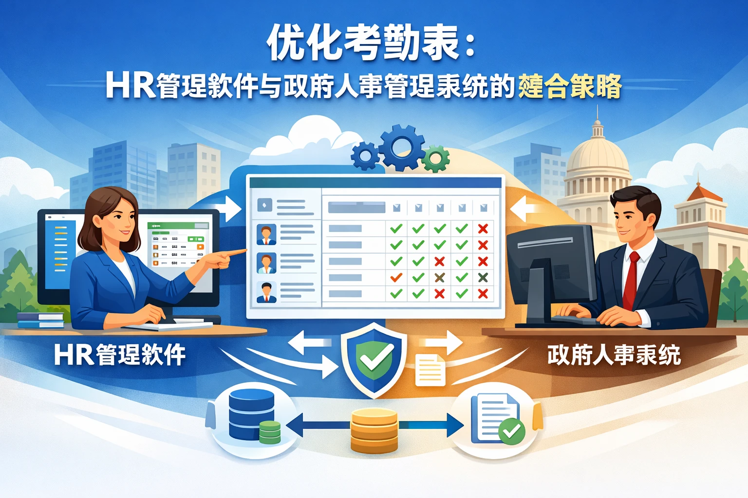 优化考勤表：HR管理软件与政府人事管理系统的整合策略