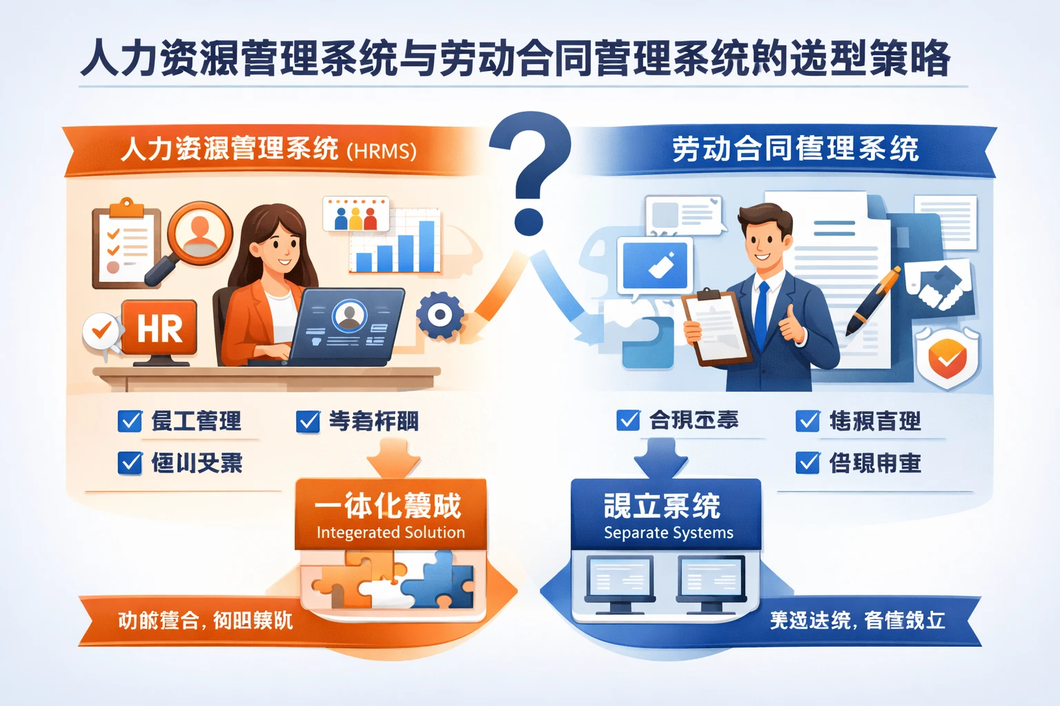 人力资源管理系统与劳动合同管理系统的选型策略