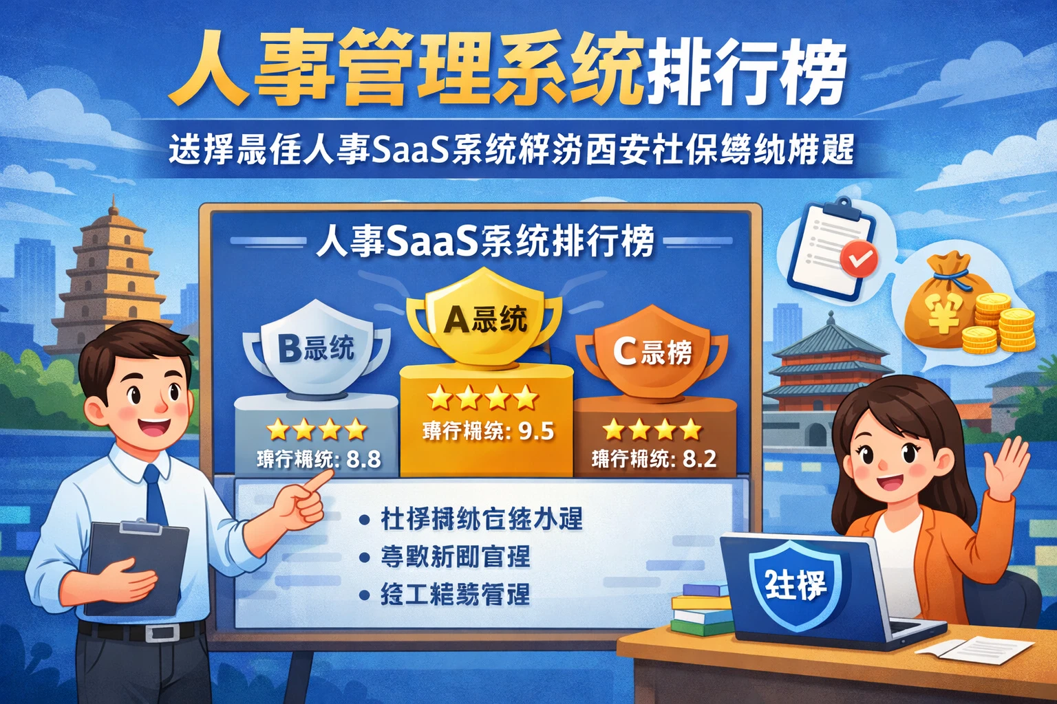 人事管理系统排行榜：选择最佳人事SaaS系统解决西安社保缴纳难题