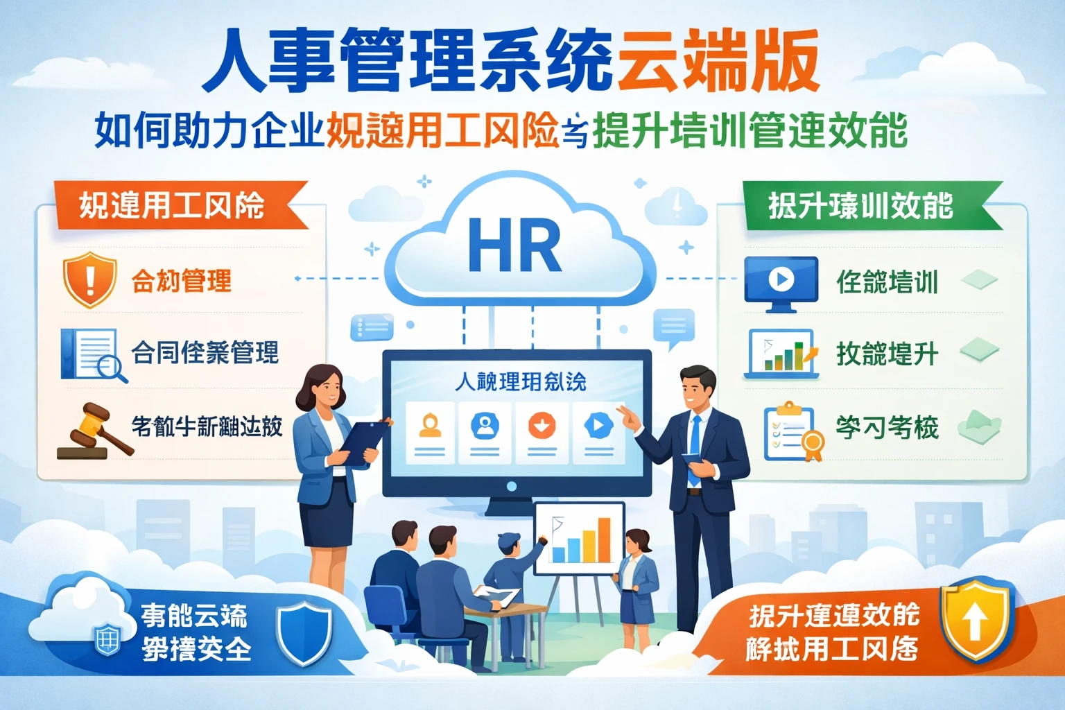 人事管理系统云端版如何助力企业规避用工风险与提升培训管理效能