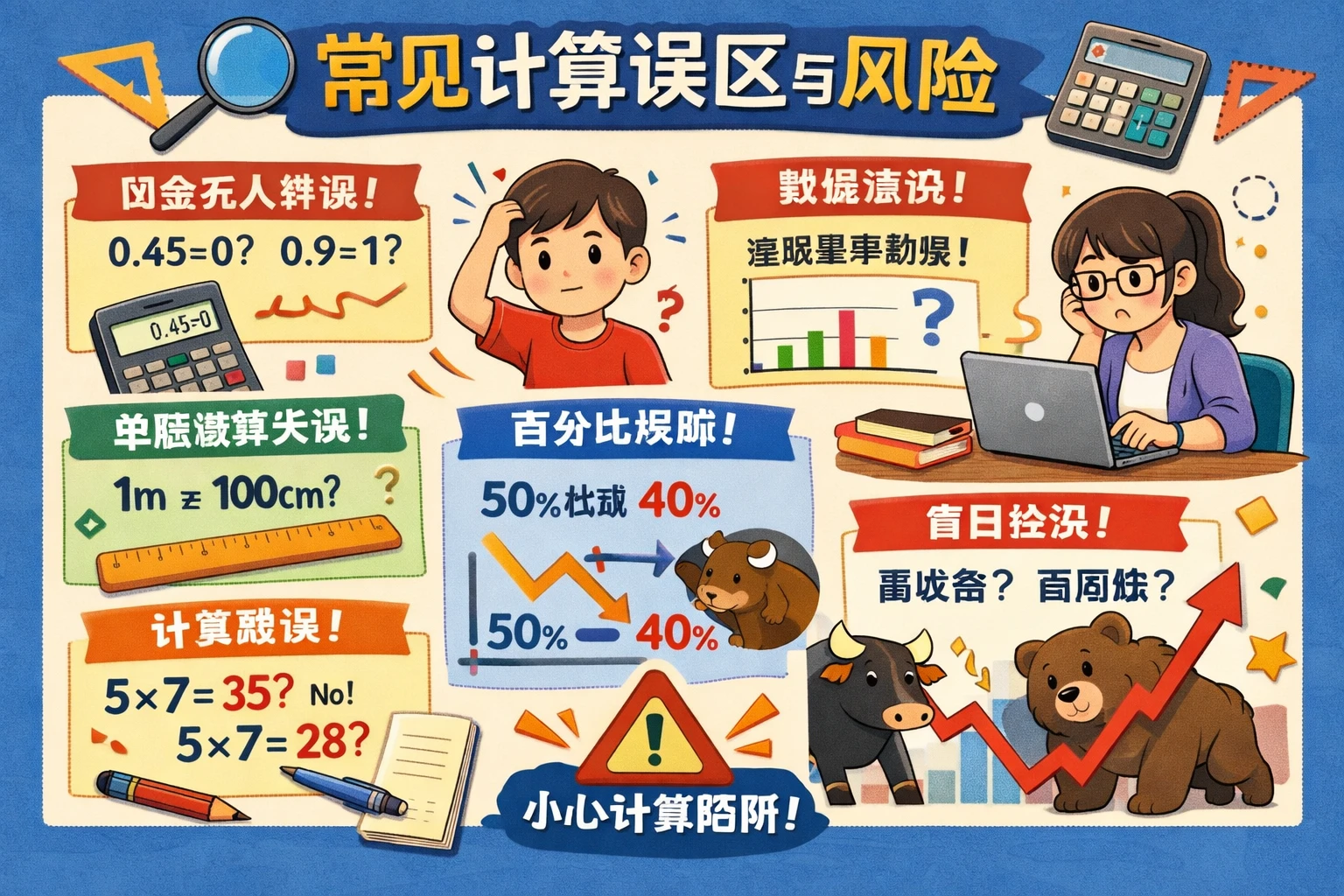 常见计算误区与风险