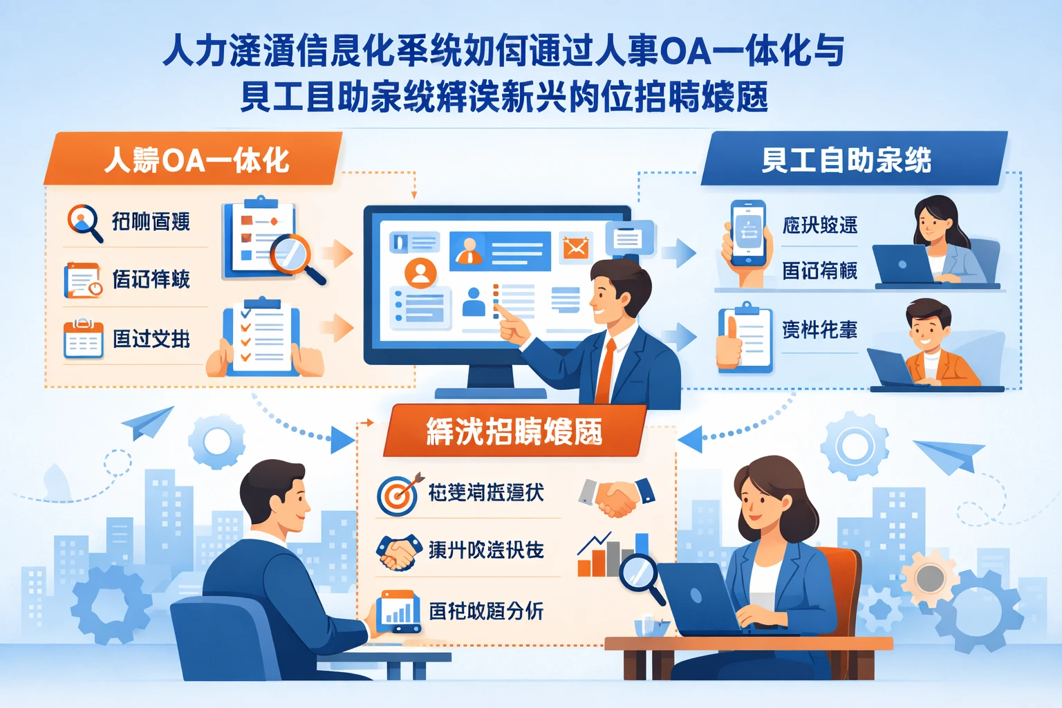 人力资源信息化系统如何通过人事OA一体化与员工自助系统解决新兴岗位招聘难题