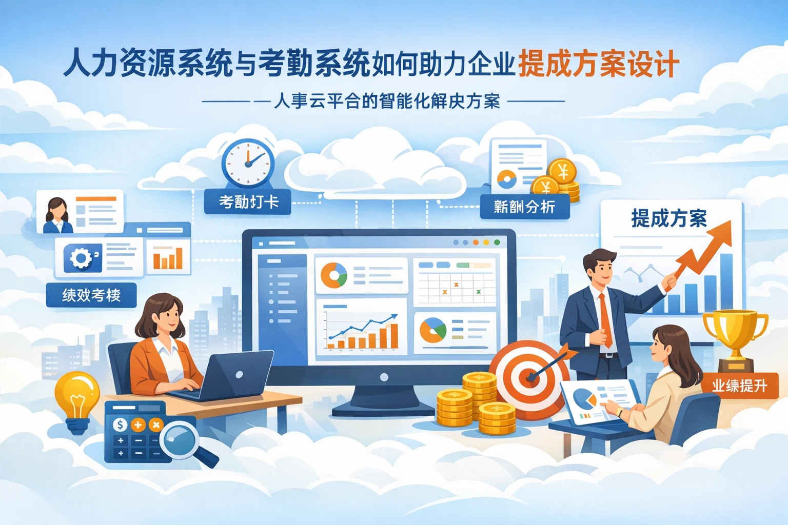 人力资源系统与考勤系统如何助力企业提成方案设计——人事云平台的智能化解决方案