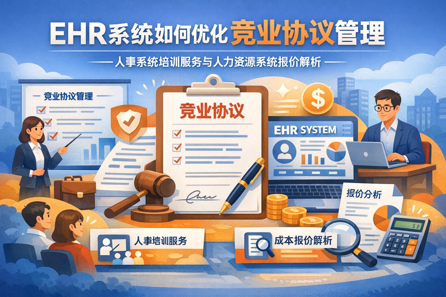 EHR系统如何优化竞业协议管理——人事系统培训服务与人力资源系统报价解析