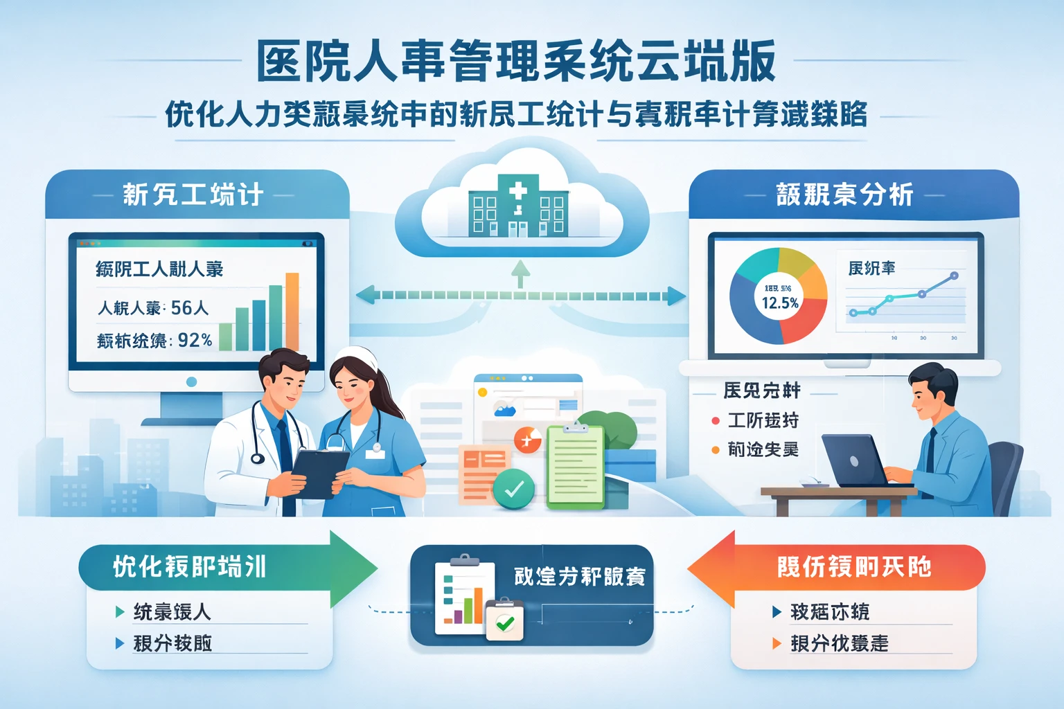 医院人事管理系统云端版:优化人力资源系统中的新员工统计与离职率计算策略