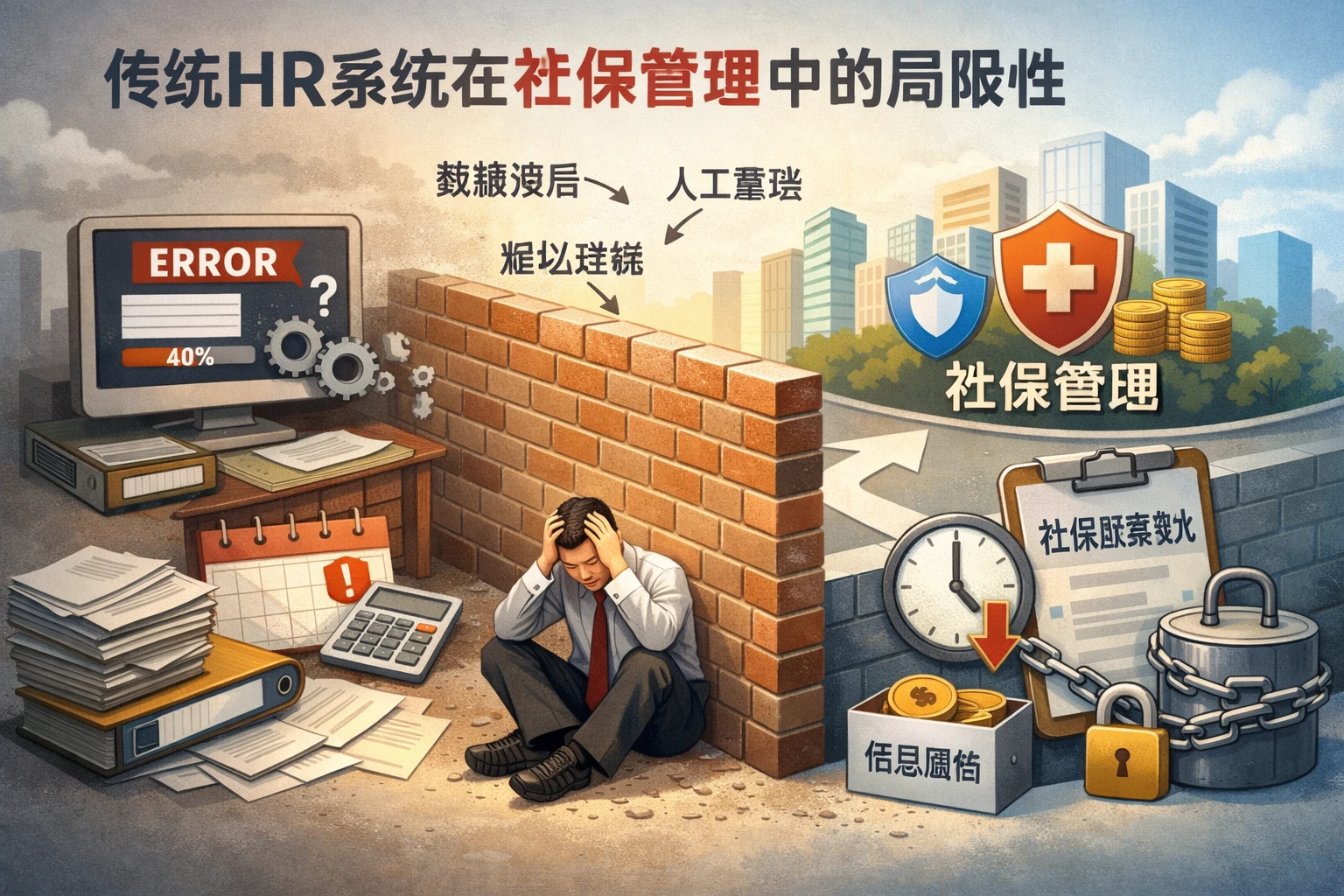传统HR系统在社保管理中的局限性