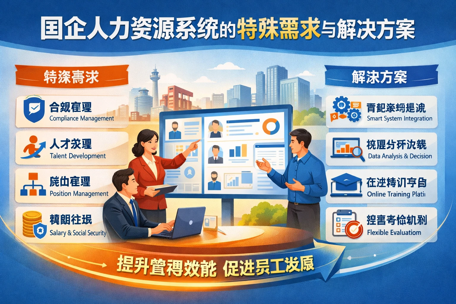 国企人力资源系统的特殊需求与解决方案