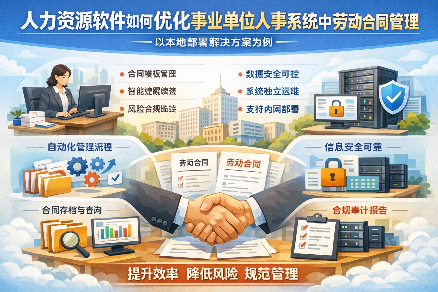 人力资源软件如何优化事业单位人事系统中的劳动合同管理——以本地部署解决方案为例