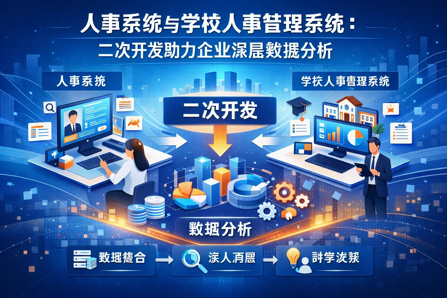 人事系统与学校人事管理系统：二次开发助力企业深层数据分析