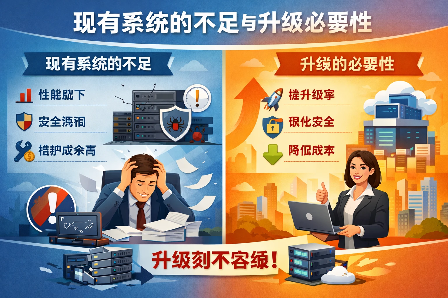 现有系统的不足与升级必要性