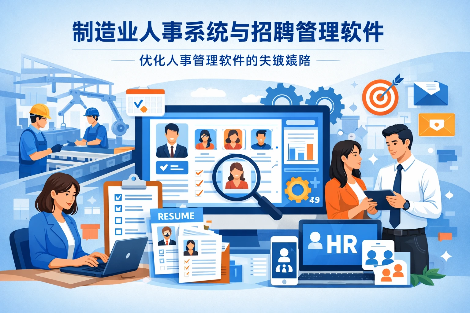 制造业人事系统与招聘管理软件：优化人事管理软件的关键策略