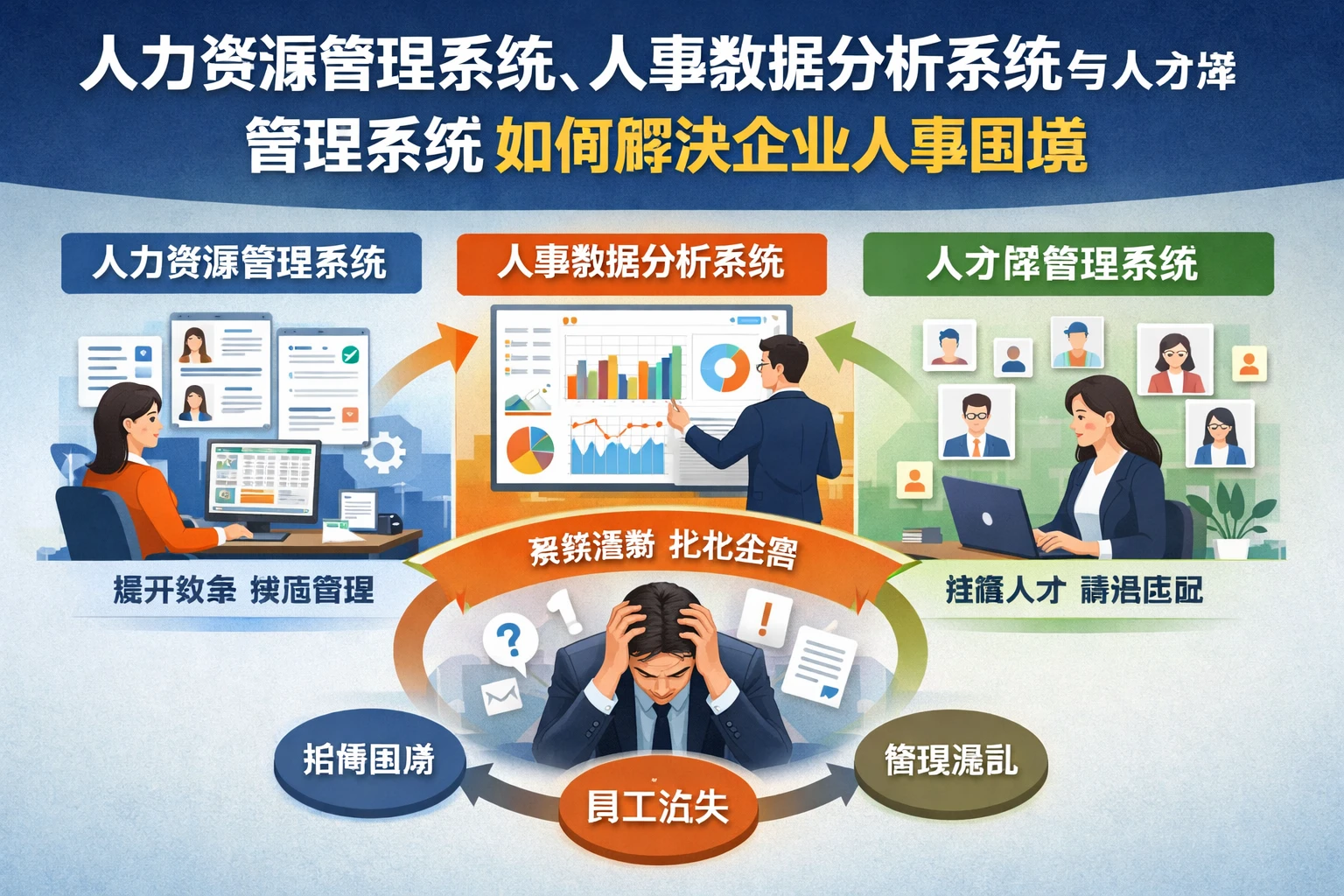 人力资源管理系统、人事数据分析系统与人才库管理系统如何解决企业人事困境