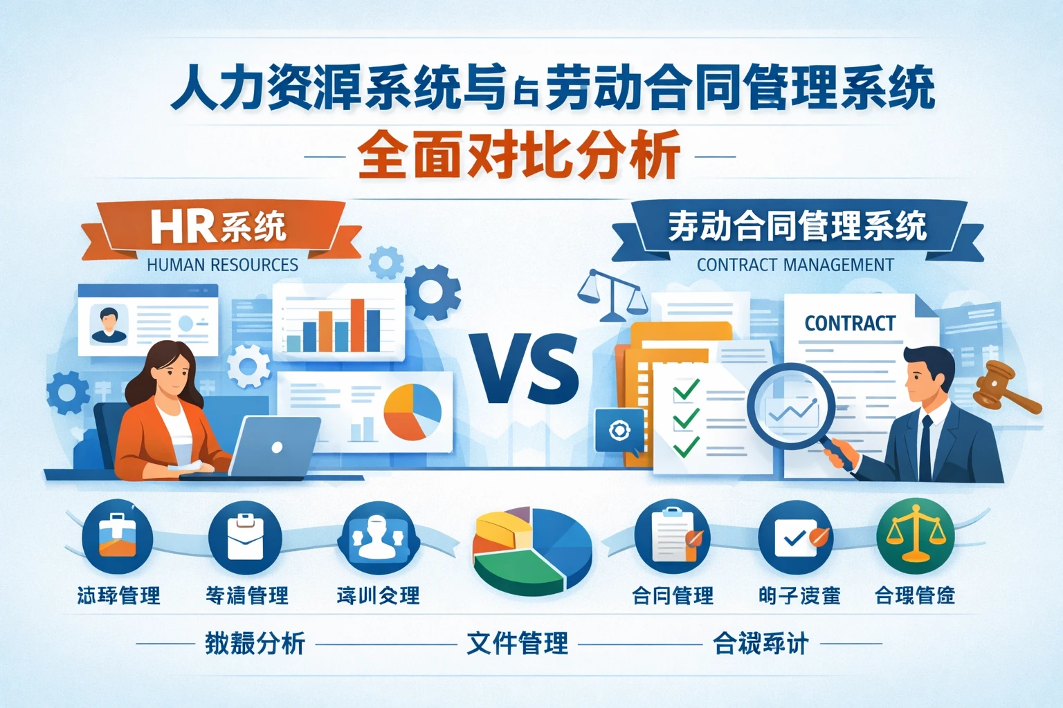 人力资源系统与劳动合同管理系统全面对比分析